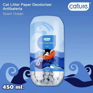 Cature Fresh Scent Bead | Cat Litter Deodorizer Cat Litter looks good after a week, but there’s STINKY ODOUR 😩in it! Don’t Throw... Just Sprinkle some Cature Fresh Scent Bead☘️ in it👏👏 Cature Fresh Scent Beads offers continuous freshness that goes beyond the litter box. These beads work to eliminate odors, Inhibiting bacteria and add a fresh scent to it. Just sprinkle on top, and the odor-destroying technology will eliminate malodor on contact. They work with any type of cat litter, and they won’t cause any messes or dust. The only is, Floral scent, Ocean Scent or Grassy Scent? Key Benefits ☘️Deodorizing litter beads work to freshen up your litter box. ☘️Eliminates odor on contact and leaves behind a fresh scent. ☘️Inhibiting Bacteria which had contact with the Beads. ✅Works with any type of litter and won’t cause a mess or dust. ✅Just fill the cap, sprinkle on top and discard with your usual cleaning routine. ❤️So Which Scent Do u want to choose?