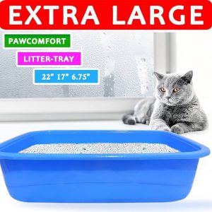 Litter box, sometimes called a sandbox, cat box, litter tray, cat pan, or litter pan, is an indoor feces and urine collection box for cats, as well as rabbits, ferrets, miniature pigs, small dogs (such as Beagles and Chihuahuas).