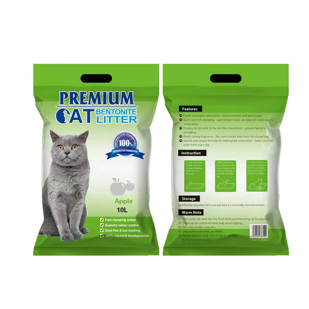 Premium Bentonite Cat Litter – Apple Scent