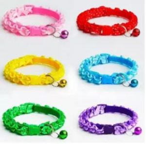 Cat Collar - With Bell - Adjustable Buckle Collar For Cat Puppy