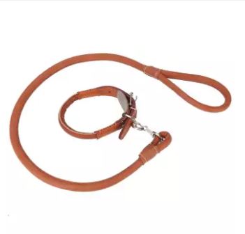 Soft Leather Pet Dog Leash