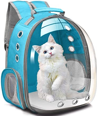 Beautiful Transparent Portable Cat Carrier Bag - Washable, Durable & Comfortable For your Cats