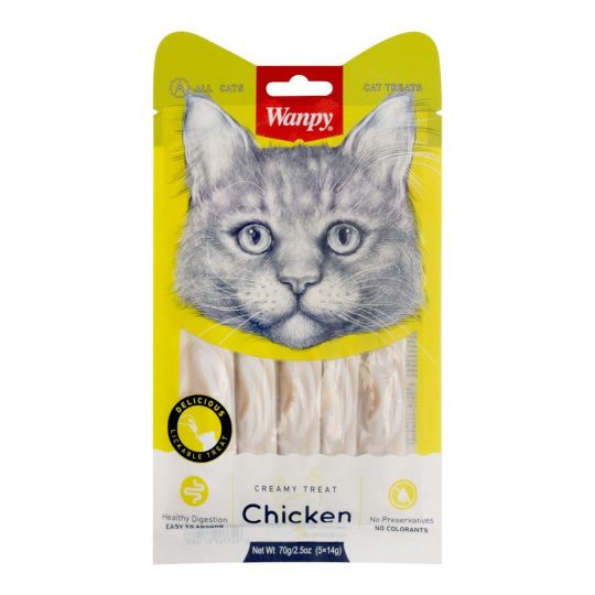 Wanpy Creamy Lickable Treats Chicken For Cat