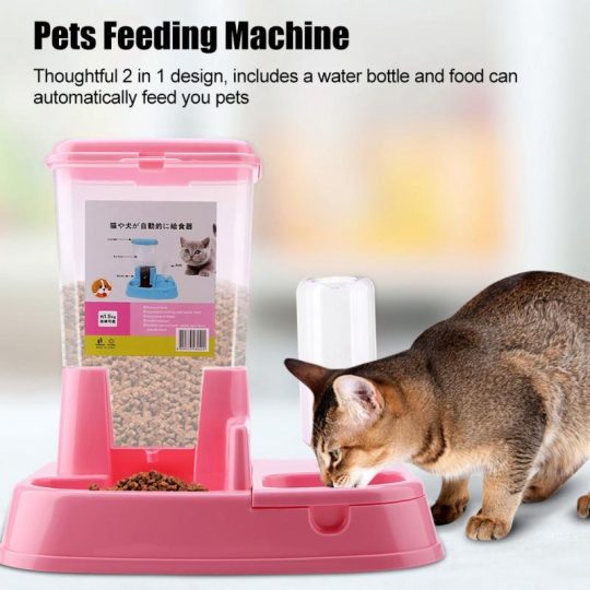 Automatic Pet Food Water Feeder Dispenser