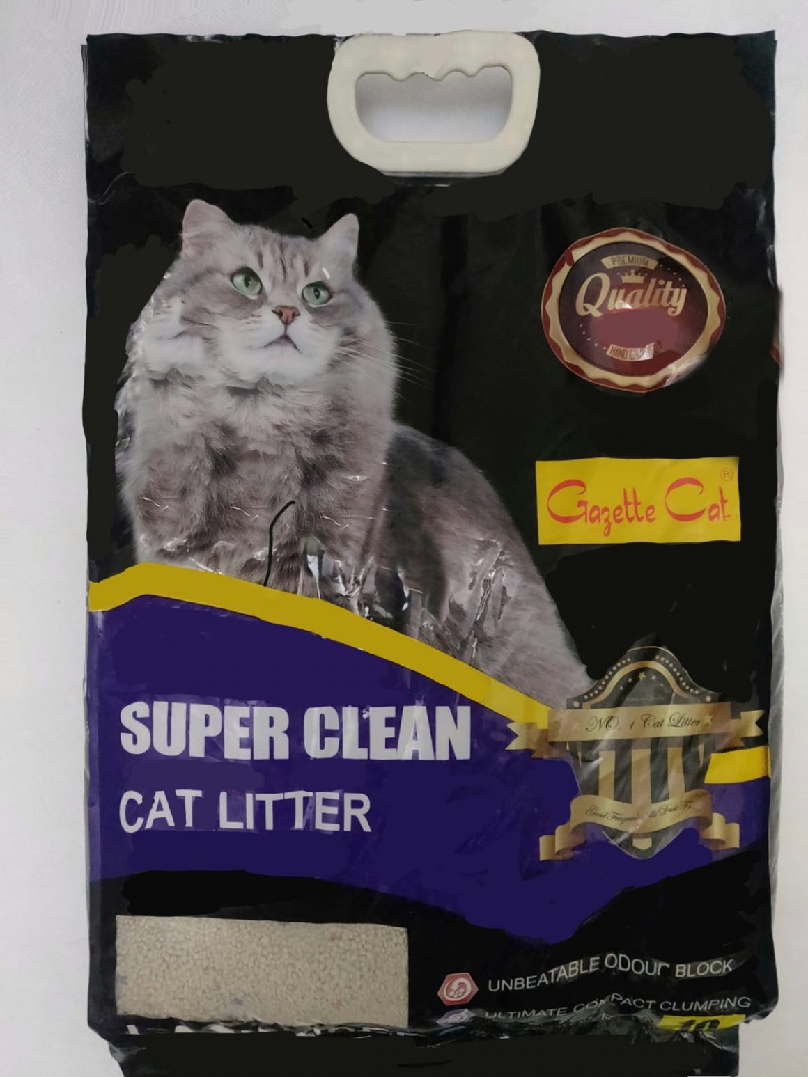 Super Clean Imported Bentonite Cat Litter 10 Litter Lavender